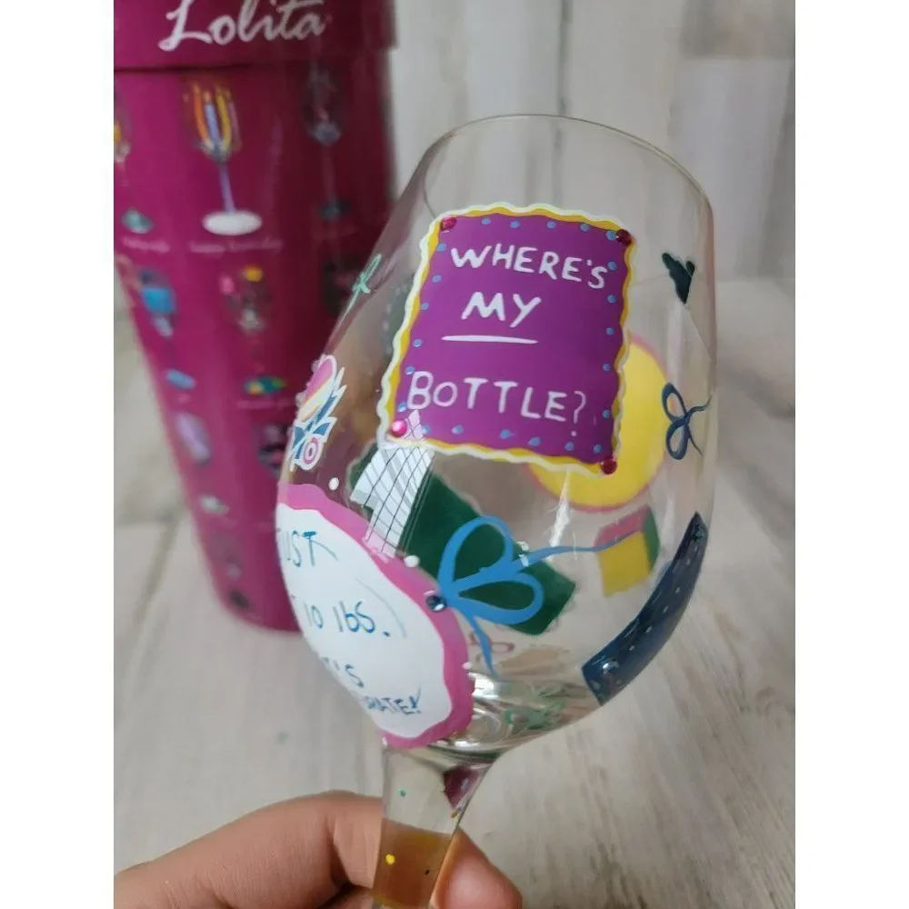 Lolita new‎ mommy wine glass baby parent mom drinkware